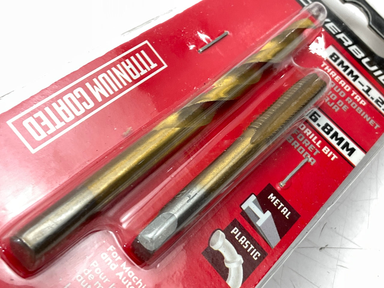 Powerbuilt 642490 8mm-1.25 Tap & 6.8mm Drill Bit