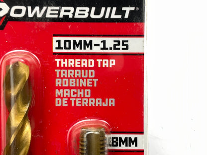 Powerbuilt 642491 10mm-1.25 Tap & 8.8mm Drill Bit