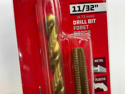 Powerbuilt 642494 3/8''-16Nc Tap & 11/32'' Drill Bit Set