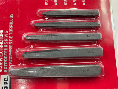 Powerbuilt 642495 5 Piece Screw Extractor Set