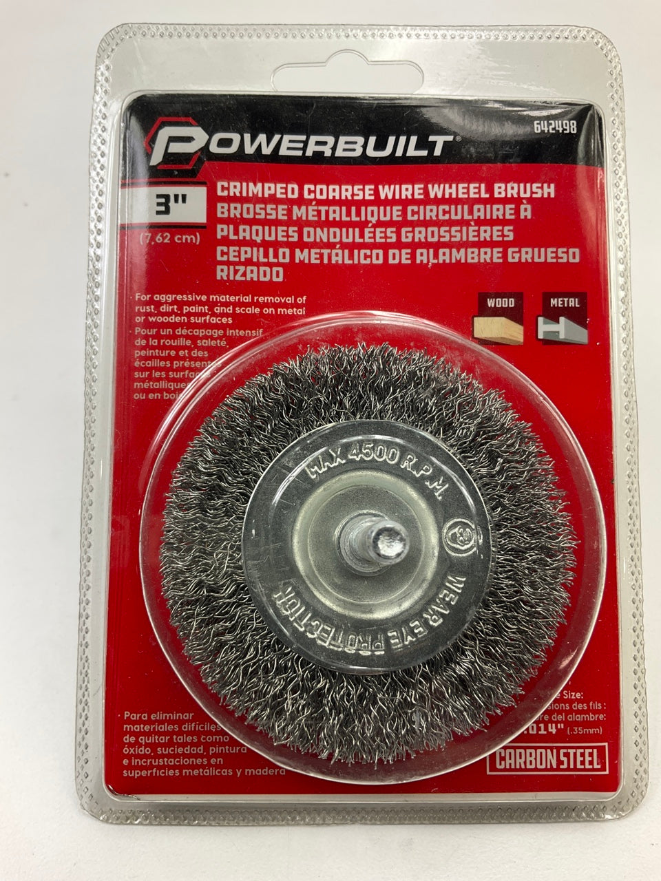 Powerbuilt 642498 3'' Coarse Crimped Wire Wheel