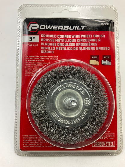 Powerbuilt 642498 3'' Coarse Crimped Wire Wheel