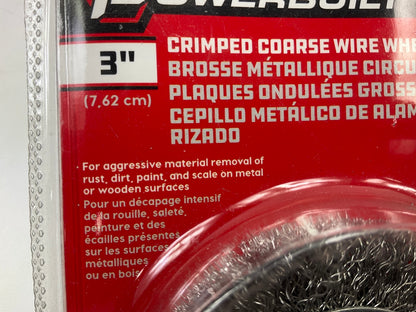 Powerbuilt 642498 3'' Coarse Crimped Wire Wheel