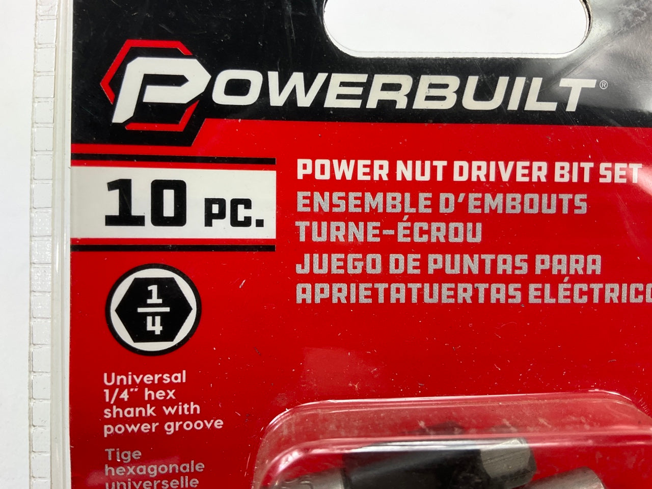 Powerbuilt 642499 10 Piece Nut Driver Bit Set