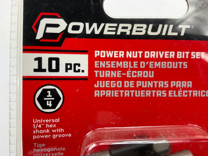 Powerbuilt 642499 10 Piece Nut Driver Bit Set