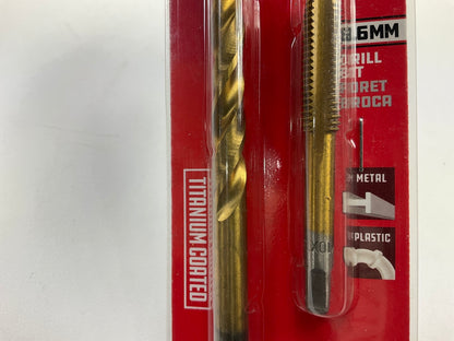 Powerbuilt 642604 10mm-1.5 Tap & 8.6mm Drill Bit Set