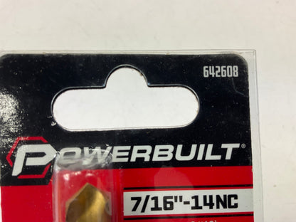 Powerbuilt 642608 7/16''-14Nc Tap & 3/8'' Drill Bit Set