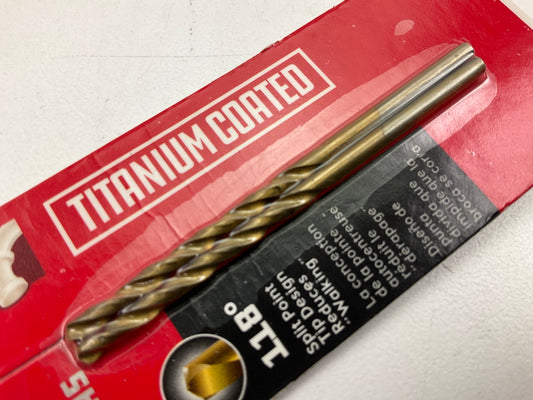 Powerbuilt 642612 7/64'' Titanium Coated Drill Bit - 2 Pack