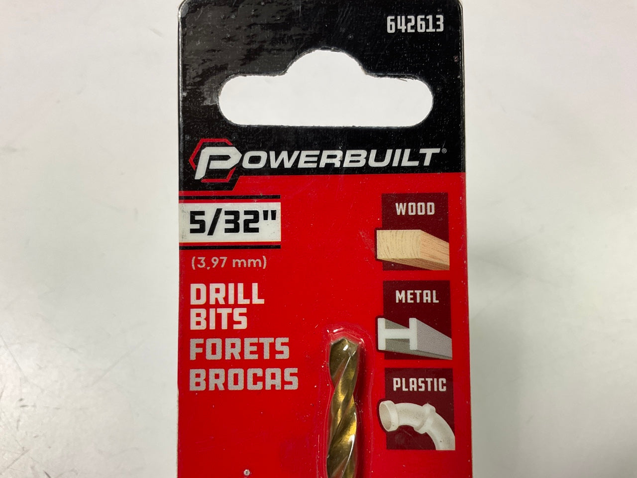 Powerbuilt 642613 5/32'' Titanium Coated Drill Bit