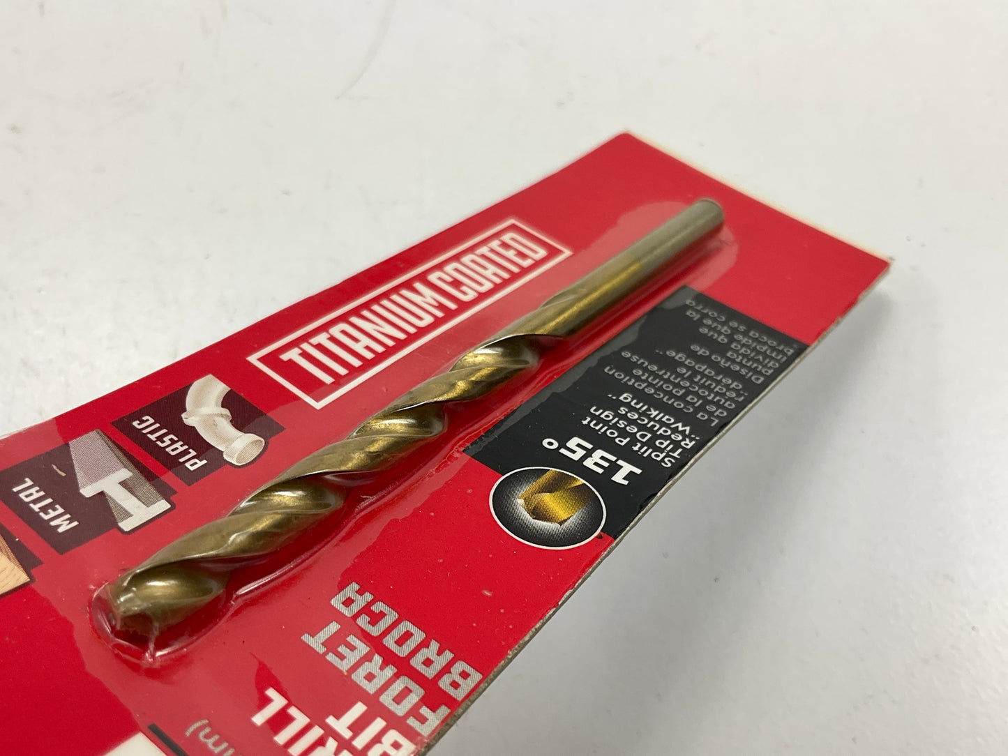 Powerbuilt 642614 3/16'' Titanium Coated Drill Bit