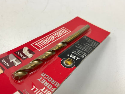Powerbuilt 642614 3/16'' Titanium Coated Drill Bit