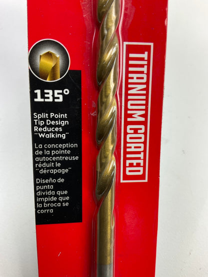Powerbuilt 642616 1/4'' Titanium Coated Drill Bit