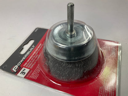 Powerbuilt 642631 3'' Fine Crimped Wire Cup Brush