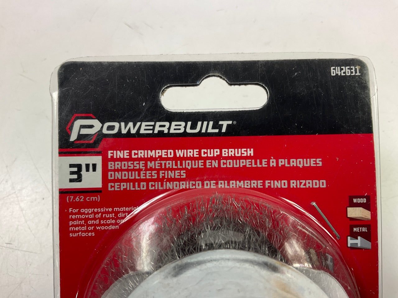 Powerbuilt 642631 3'' Fine Crimped Wire Cup Brush