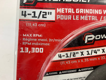 10 PACK - Powerbuilt 642634 4-1/2'' Metal Grinding Wheel Disc