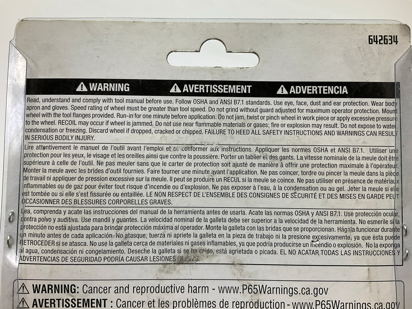 10 PACK - Powerbuilt 642634 4-1/2'' Metal Grinding Wheel Disc