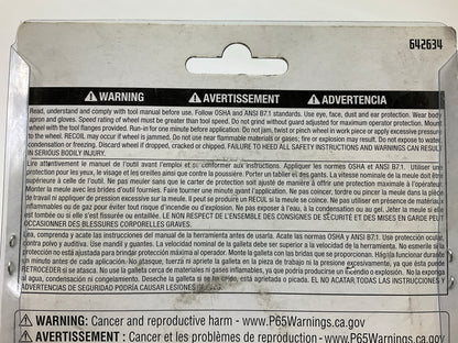 10 PACK - Powerbuilt 642634 4-1/2'' Metal Grinding Wheel Disc