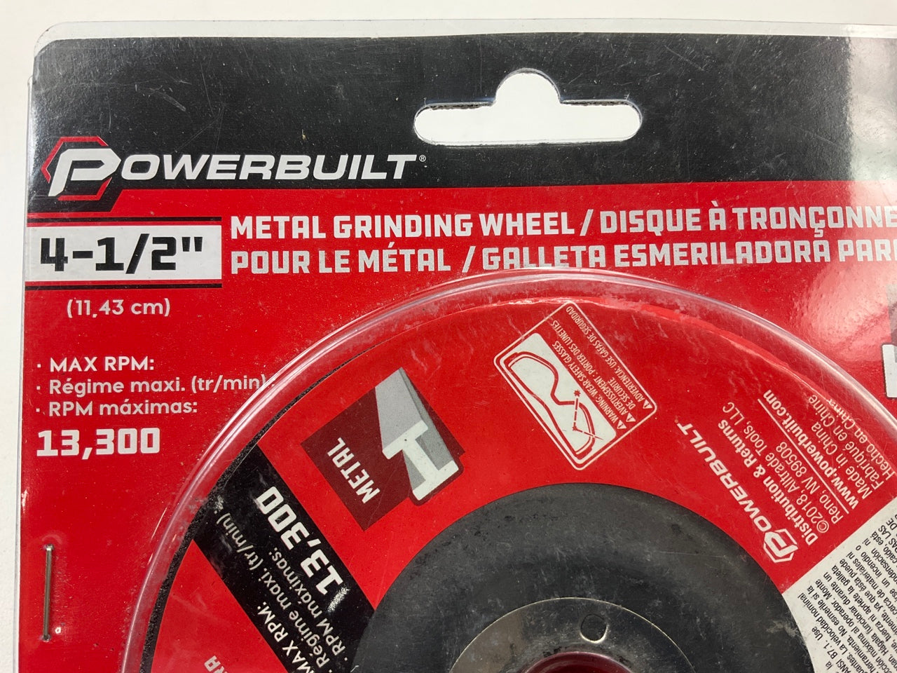 Powerbuilt 642634 4-1/2'' Metal Grinding Wheel Disc