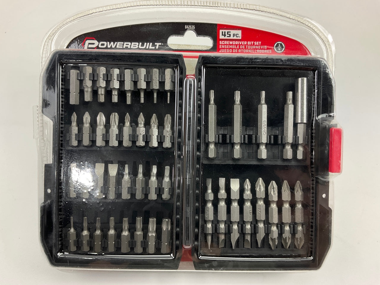 Powerbuilt 642635 45Pc Power Screwdriver Bit Set