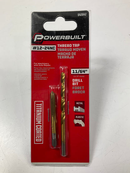 Powerbuilt 642642 12-24Nc Tap &11/64'' Drill Bit