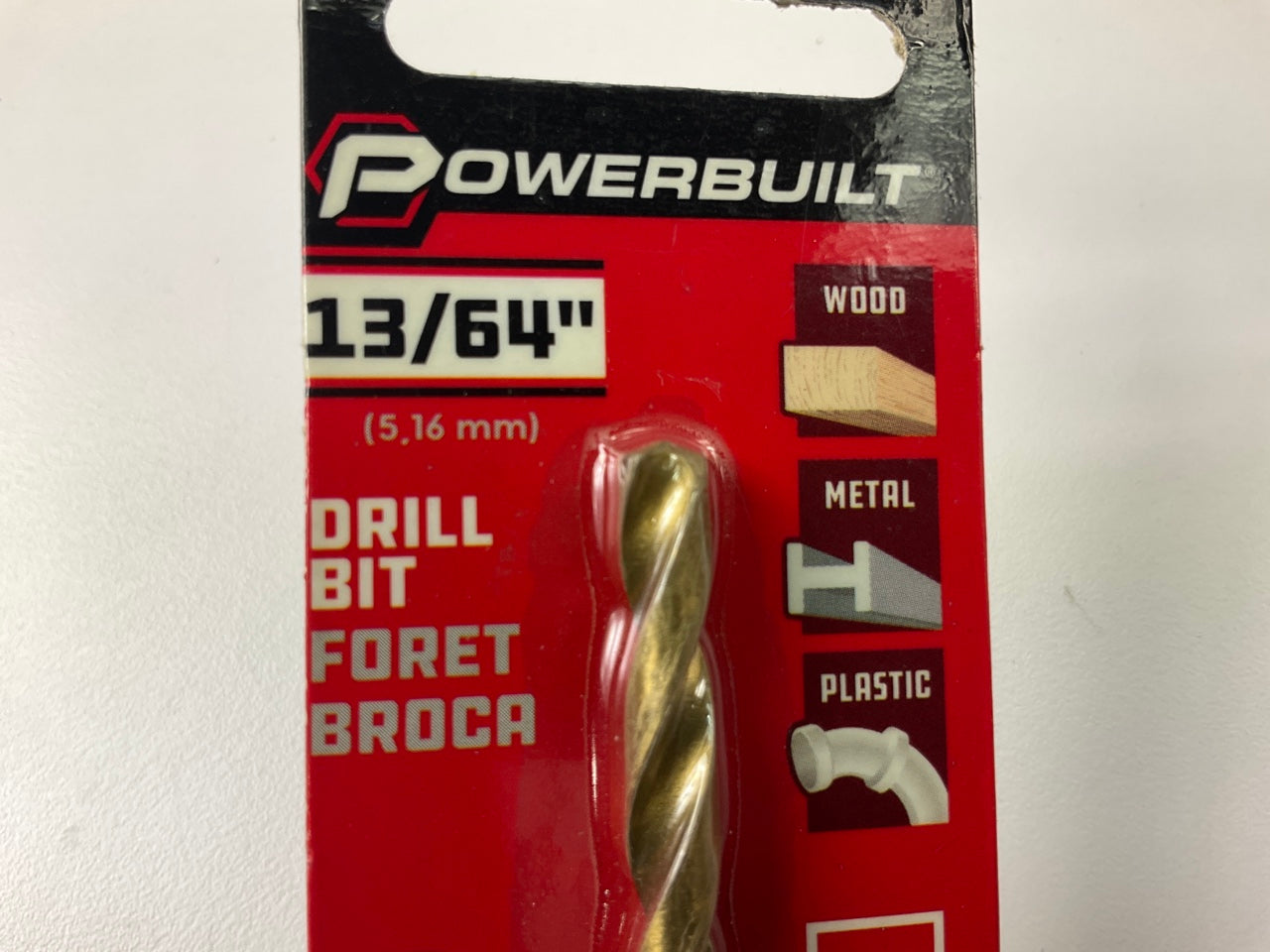 Powerbuilt 642659 13/64'' Titanium Coated Drill Bit