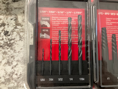 Powerbuilt 642665 10 Piece Drill And Screw Extractor Tool Set