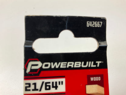 Powerbuilt 642667 21/64'' Titanium Coated Drill Bit