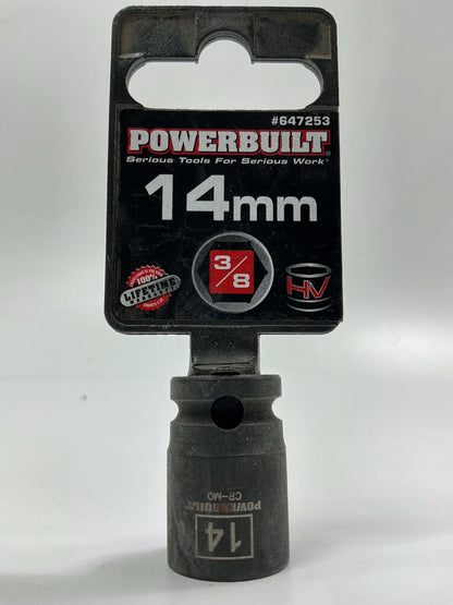 Powerbuilt 647253 3/8'' Drive, 14mm Impact Socket
