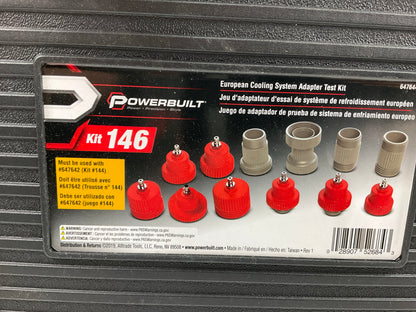 Powerbuilt 647644 European Radiator Pressure Tool Cooling System Adapter Kit