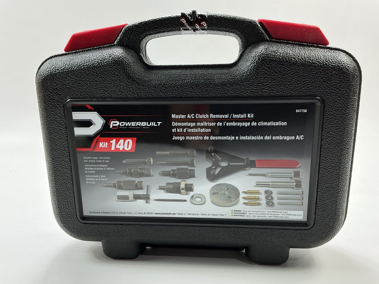 Powerbuilt 647756 Master A/C Clutch Removal And Installation Tool Kit Set