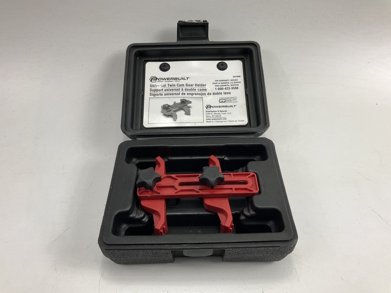 LIGHTLY USED - Powerbuilt 647840 Universal Twin Cam Holding Tool