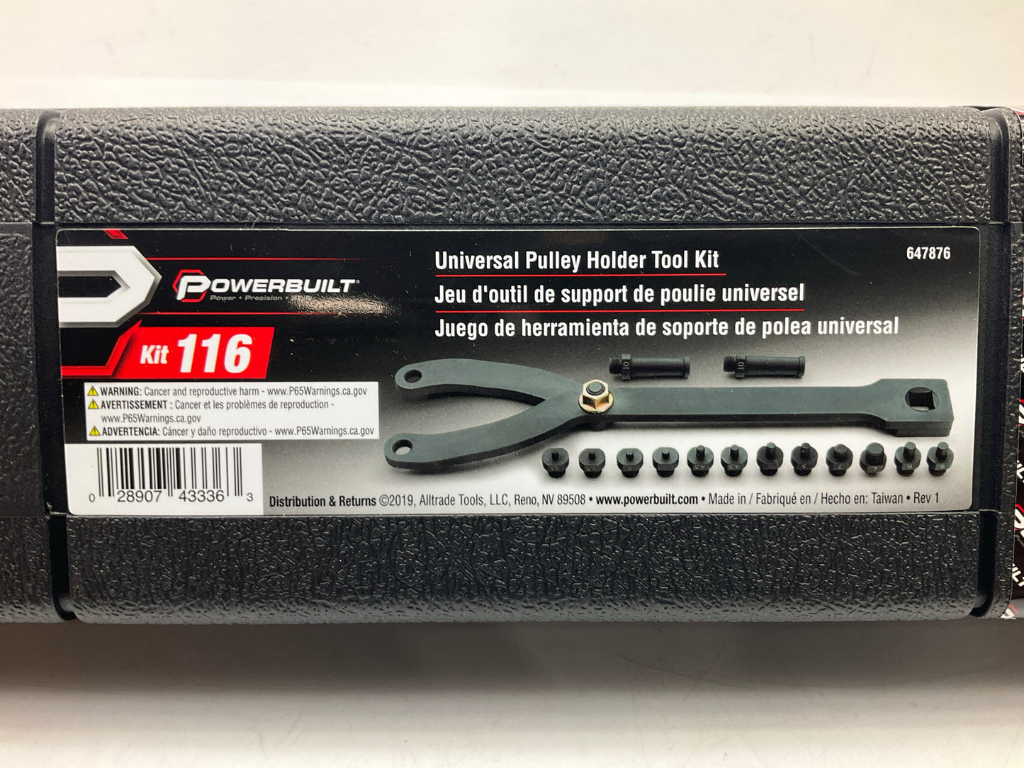 Powerbuilt 647876 Universal Pulley Holder Tool Kit