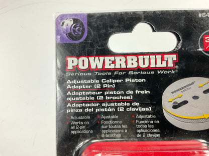 Powerbuilt 648207 Universal 2 Pin Adjustable Disc Brake Pad Caliper Piston Tool