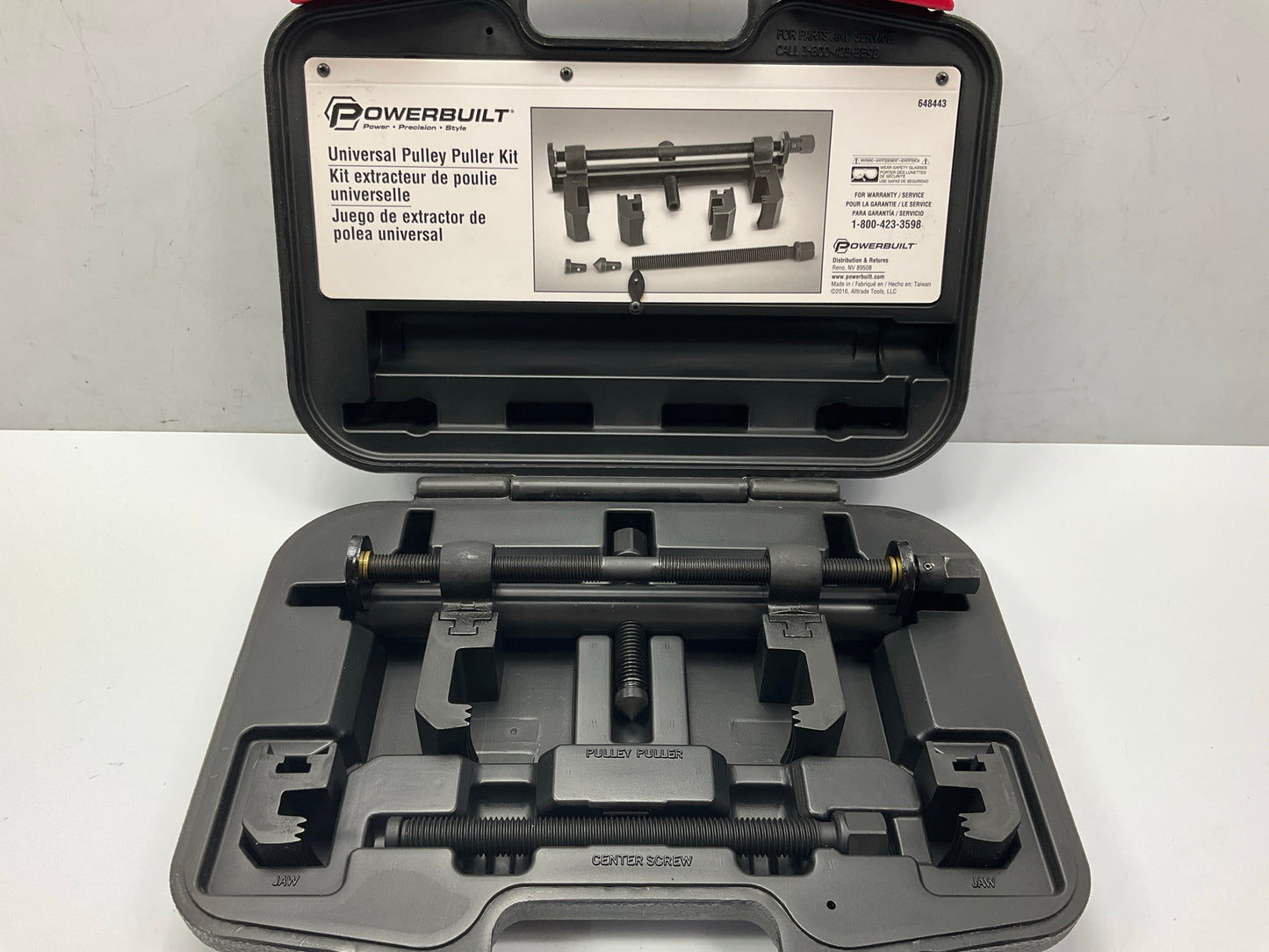 Powerbuilt - 648443 Universal Pulley Puller Kit Automotive Pulley Removal Tool