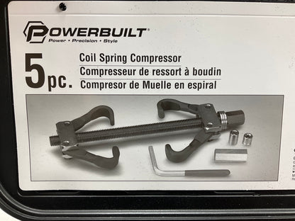 Powerbuilt 648603 Coil Spring Compressor Tool Kit, 5-Piece