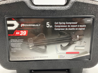 Powerbuilt 648603 Coil Spring Compressor Tool Kit, 5-Piece