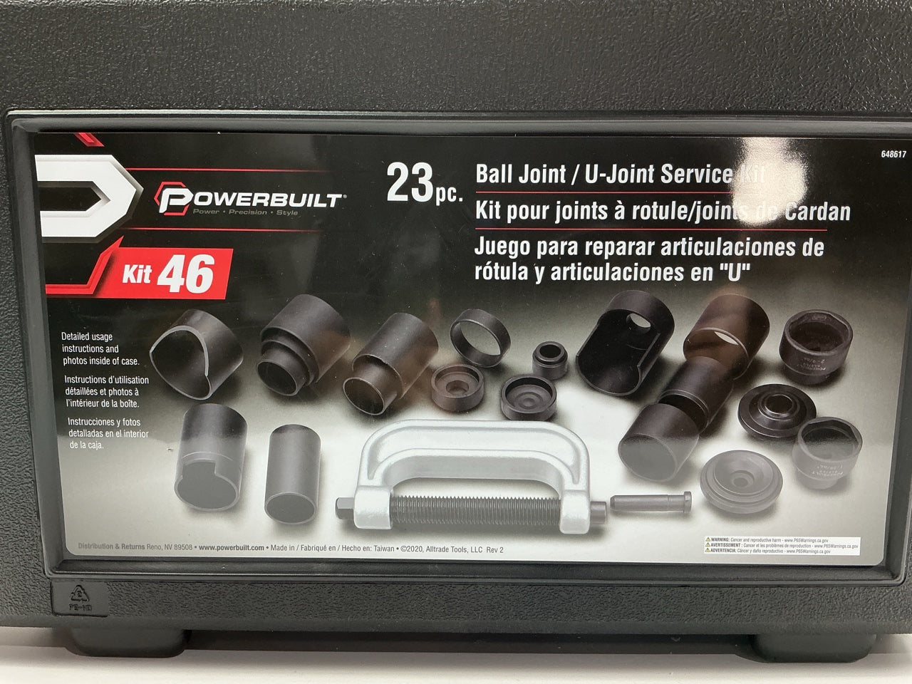 Powerbuilt Ball Joint & U-Joint Service Set, 23 Piece Tool Kit, Remove & Install