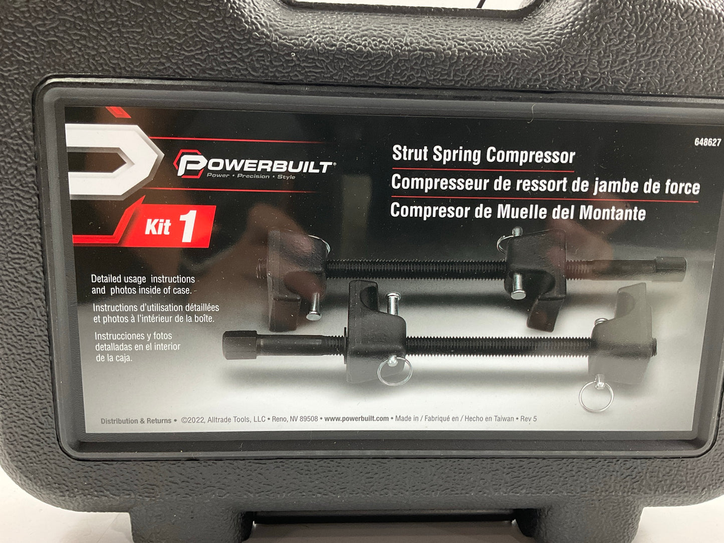Powerbuilt 648627 Strut Spring Compressor Tool Kit Remove & Install Coil Springs
