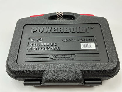Powerbuilt 648628 Strut Coil Spring Compressor Tool Set Compress Remove Install