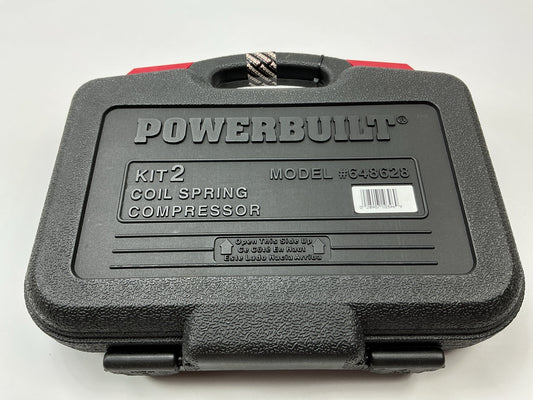 Powerbuilt 648628 Strut Coil Spring Compressor Tool Set Compress Remove Install