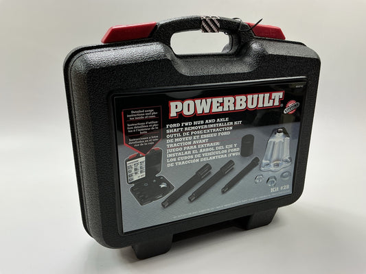 Powerbuilt 648742 8 Pc Ford/Mercury FWD Front Hub Remover And Installer Tool Kit