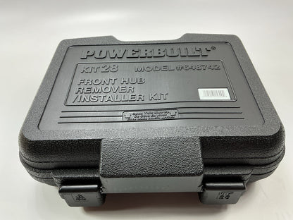 Powerbuilt 648742 8 Pc Ford/Mercury FWD Front Hub Remover And Installer Tool Kit