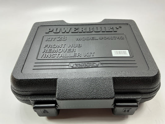 Powerbuilt 648742 8 Pc Ford/Mercury FWD Front Hub Remover And Installer Tool Kit