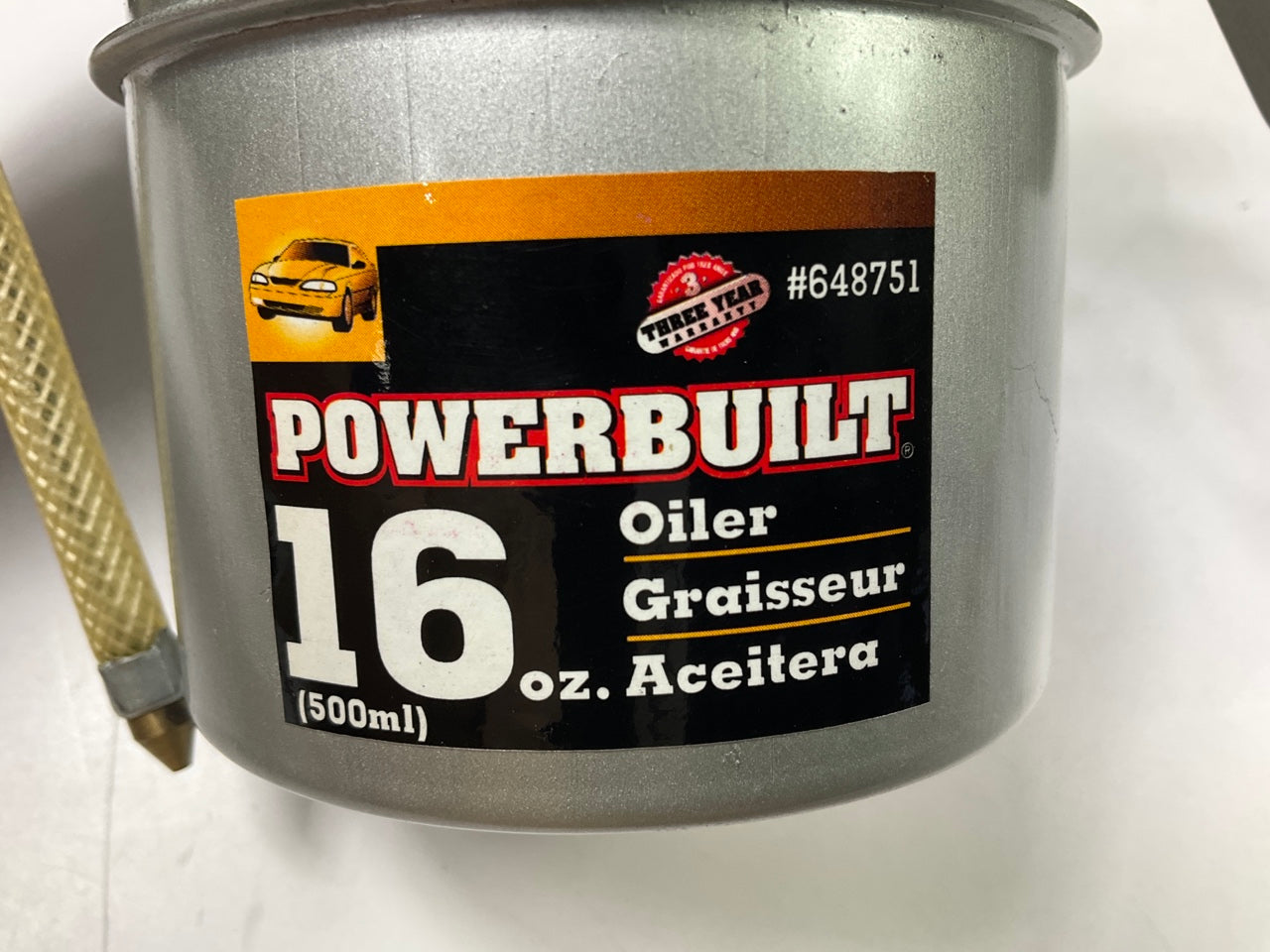 Powerbuilt 648751 16 Oz. Oiler Oil Can 500ml