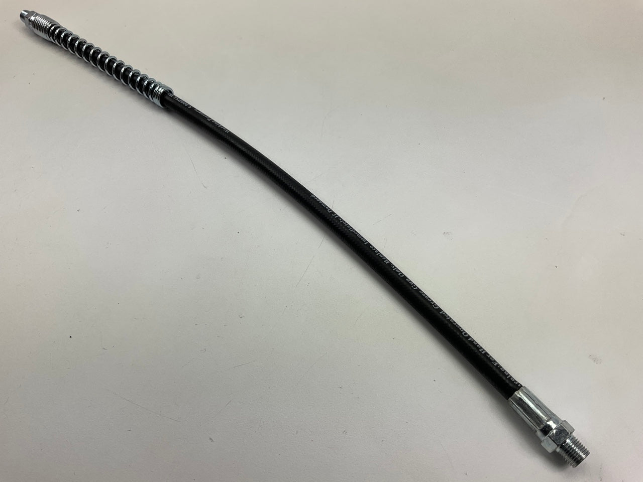 Powerbuilt 648814 18 In. Heavy-Duty Grease Gun Flex Hose With Spring Protector