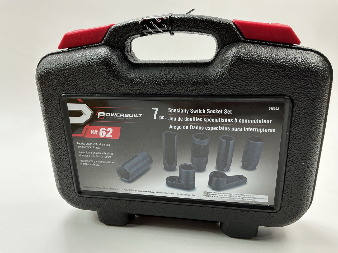 Powerbuilt 648992 7 Piece Specialty Switch & Sensor Socket Kit