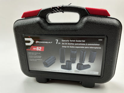 Powerbuilt 648992 7 Piece Specialty Switch & Sensor Socket Kit
