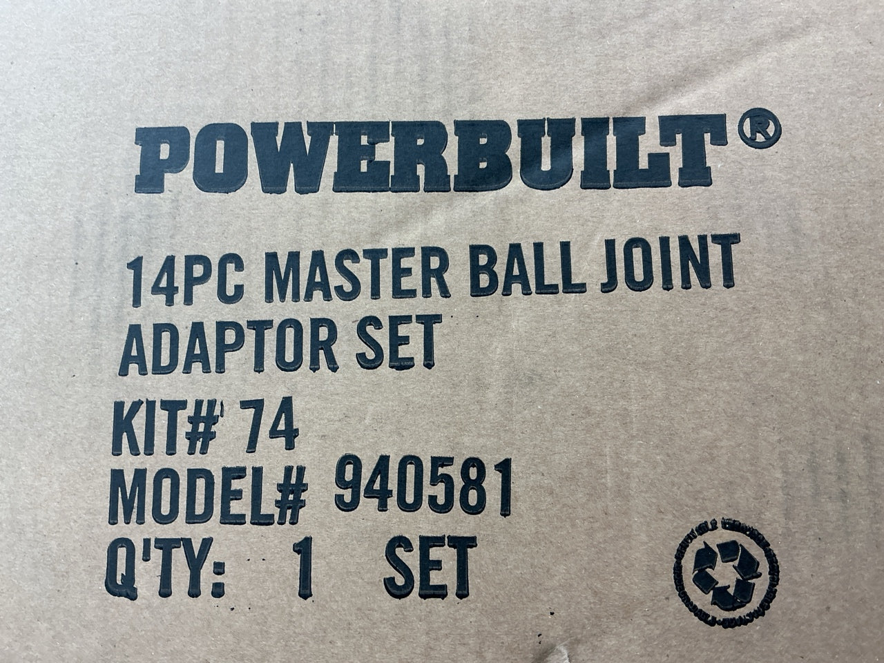 Powerbuilt 940581 Master Ball Joint Adapter Tool Set Remove & Install Ball Joint