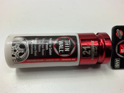 Powerbuilt 941041 21mm Thin Wall Lug Nut Socket, 1/2'' Drive
