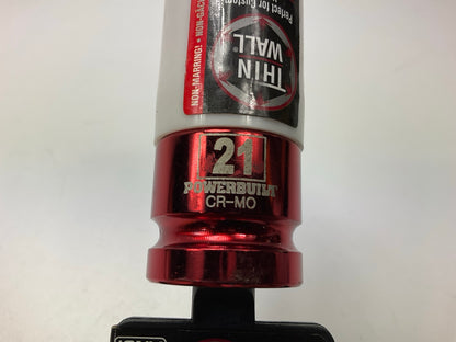Powerbuilt 941041 21mm Thin Wall Lug Nut Socket, 1/2'' Drive